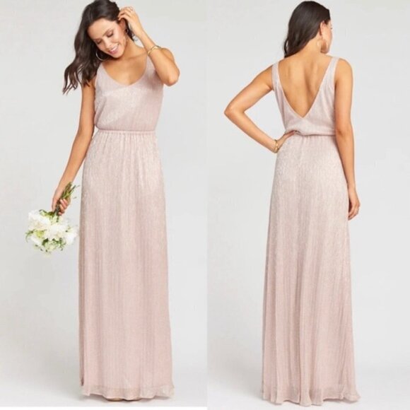 Show‎ Me Your Mumu Kendall Maxi Magic Mauve Glimmer Size Medium - Picture 1 of 11